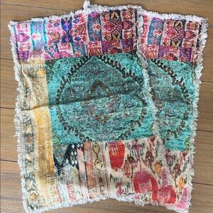 World Market Haveli Placemat Set 2 Patchwork Persian Rug Theme Placemats 14 x 20